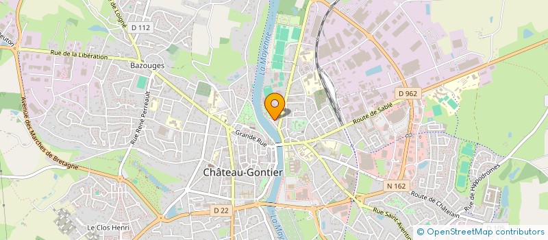 localisation de l'entreprise MONSIEUR OLIVIER FOUBERT  CHATEAU-GONTIER-SUR-MAYENNE