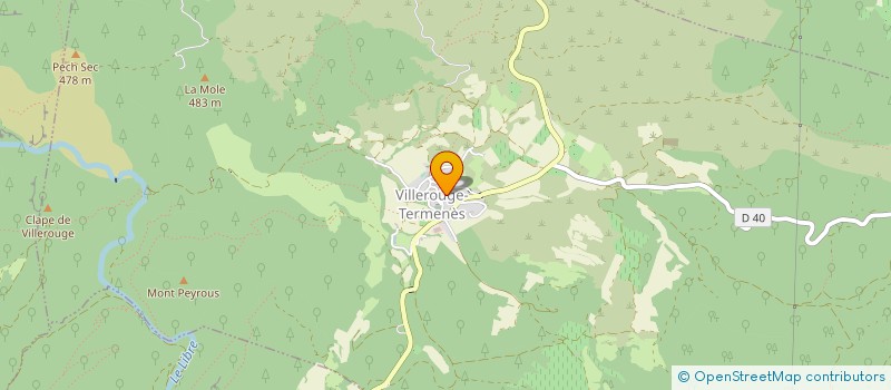 localisation de l'entreprise MONSIEUR OLIVIER FOUQUET  VILLEROUGE-TERMENES