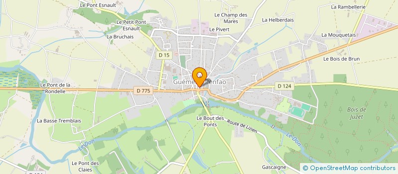 localisation de l'entreprise MONSIEUR OLIVIER FOURRAGE à GUEMENE-PENFAO