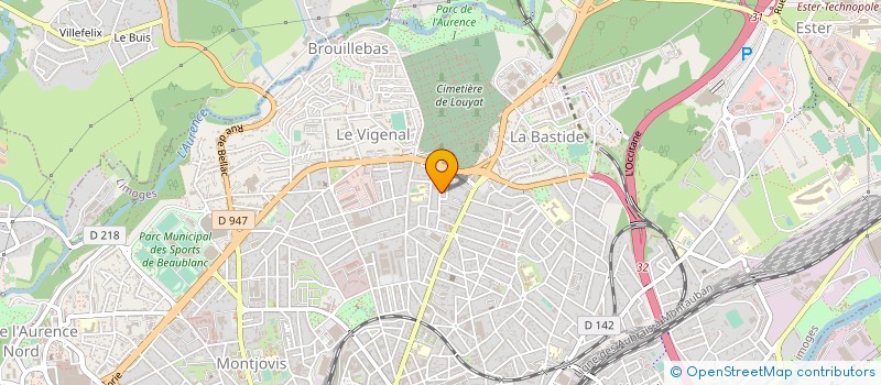 localisation de l'entreprise MONSIEUR OLIVIER FOURTON à LIMOGES