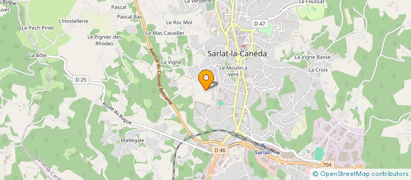 localisation de l'entreprise MONSIEUR OLIVIER FRABOULET  SARLAT-LA-CANEDA