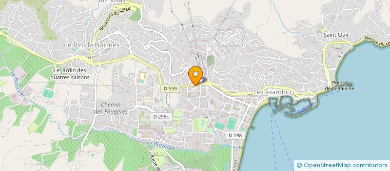 localisation de l'entreprise MONSIEUR OLIVIER FRACES  LE LAVANDOU