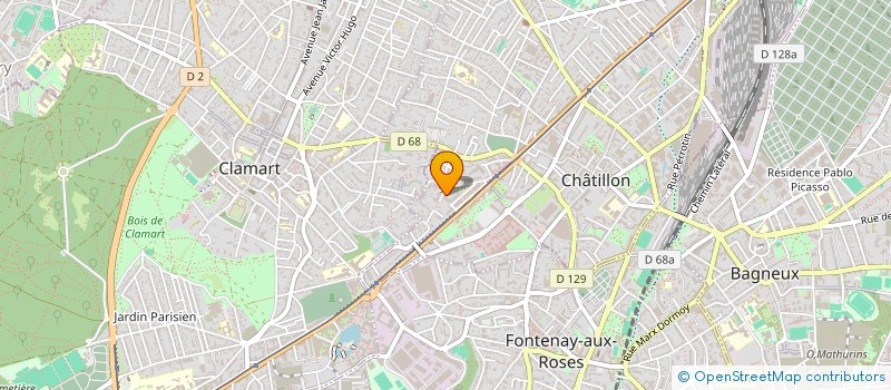 localisation de l'entreprise MONSIEUR OLIVIER FRANCESCHI  CHATILLON