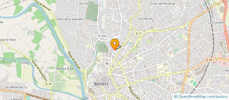 localisation de l'entreprise MONSIEUR OLIVIER FRANCHE à BEZIERS