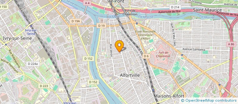 localisation de l'entreprise MONSIEUR OLIVIER FRANCOIS BOUEILH à ALFORTVILLE