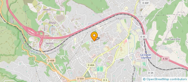 localisation de l'entreprise MONSIEUR OLIVIER FRANCOZ  LA CIOTAT