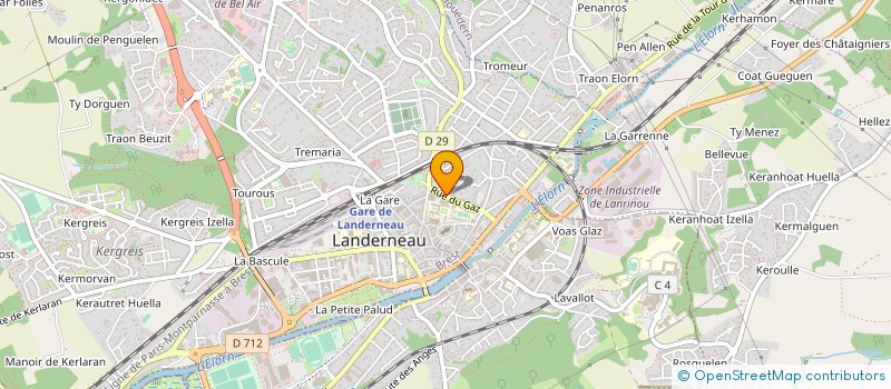 localisation de l'entreprise MONSIEUR OLIVIER FRANQUES à LANDERNEAU