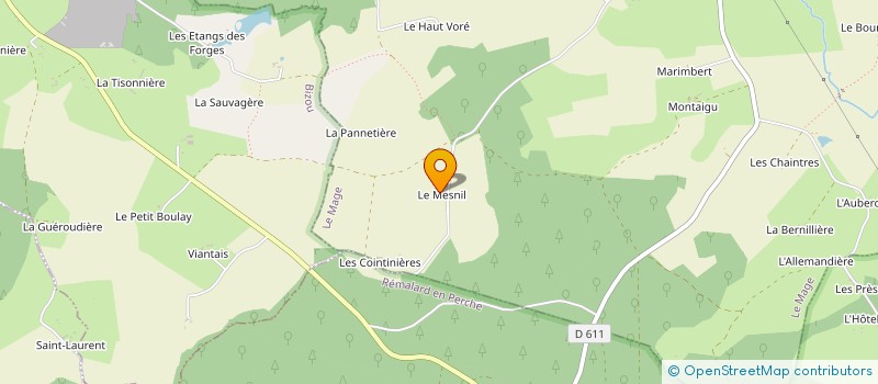 localisation de l'entreprise MONSIEUR OLIVIER FRAUDEAU à LE MAGE