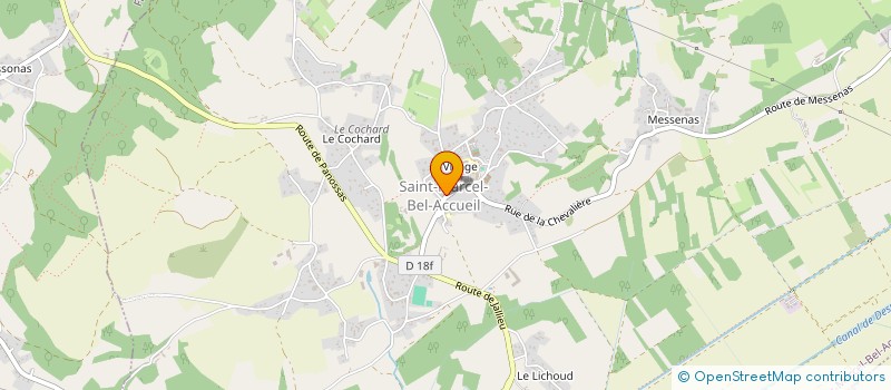 localisation de l'entreprise MONSIEUR OLIVIER FREMAUX  SAINT-MARCEL-BEL-ACCUEIL