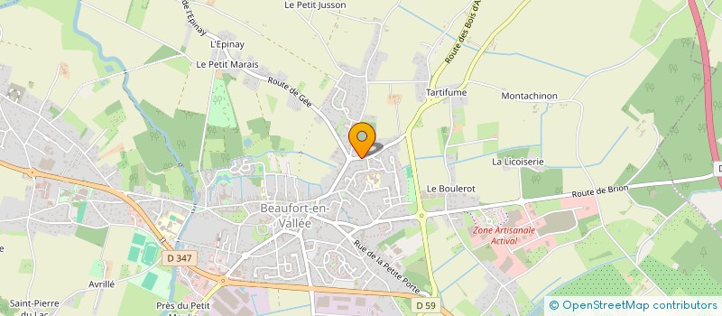 localisation de l'entreprise MONSIEUR OLIVIER FREMONT  BRISSAC LOIRE AUBANCE