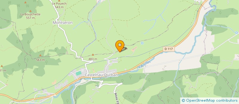 localisation de l'entreprise MONSIEUR OLIVIER FRETIN  CASTELNAU-DURBAN