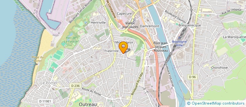 localisation de l'entreprise MONSIEUR OLIVIER FREZEL  OUTREAU