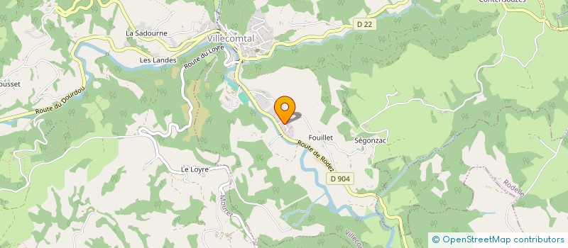 localisation de l'entreprise MONSIEUR OLIVIER FRIC  VILLECOMTAL