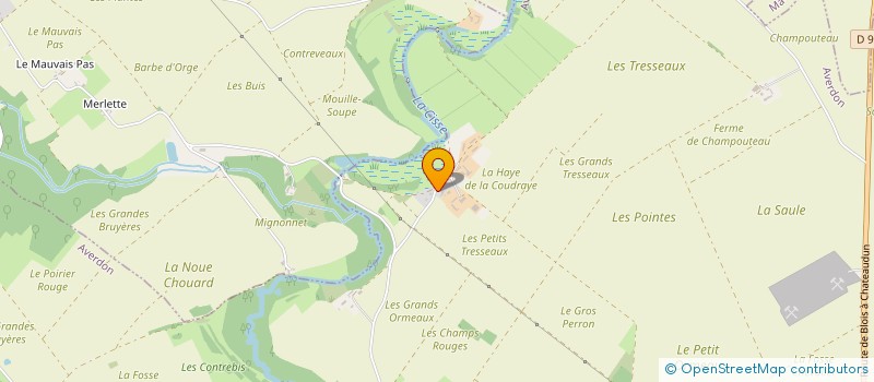 localisation de l'entreprise MONSIEUR OLIVIER GABILLEAU  AVERDON