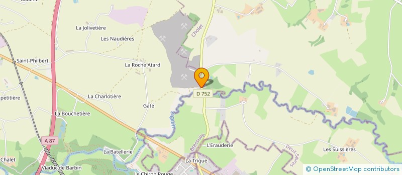 localisation de l'entreprise MONSIEUR OLIVIER GABOREAU à SAINT-LAURENT-SUR-SEVRE