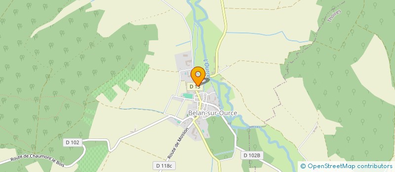 localisation de l'entreprise MONSIEUR OLIVIER GABRIOT  BELAN-SUR-OURCE