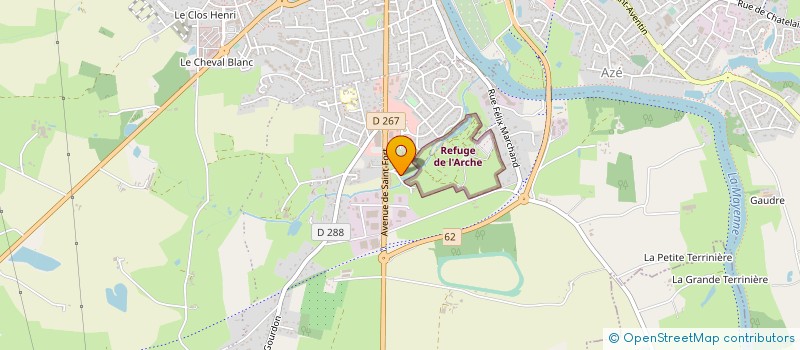 localisation de l'entreprise MONSIEUR OLIVIER GACHOT  CHATEAU-GONTIER-SUR-MAYENNE