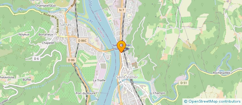 localisation de l'entreprise MONSIEUR OLIVIER GAETANO  SAINT-VALLIER