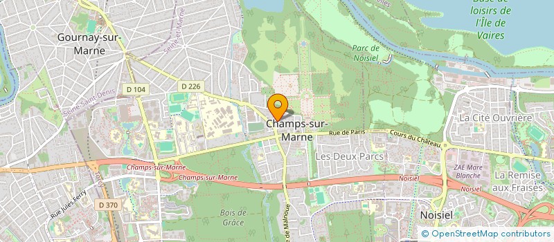 localisation de l'entreprise MONSIEUR OLIVIER GAFFE à CHAMPS-SUR-MARNE