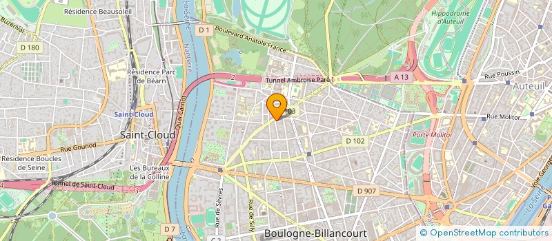 localisation de l'entreprise MONSIEUR OLIVIER GAGNE à BOULOGNE-BILLANCOURT