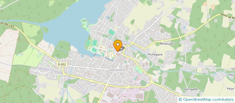 localisation de l'entreprise MONSIEUR OLIVIER GAGNEPAIN  SOUSTONS