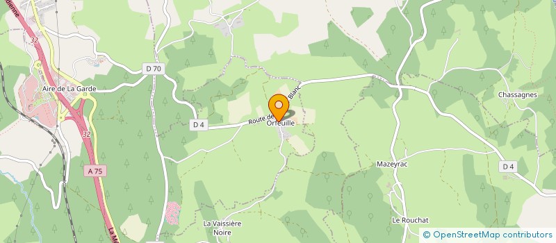 localisation de l'entreprise MONSIEUR OLIVIER GAILLARDON  ALBARET-SAINTE-MARIE