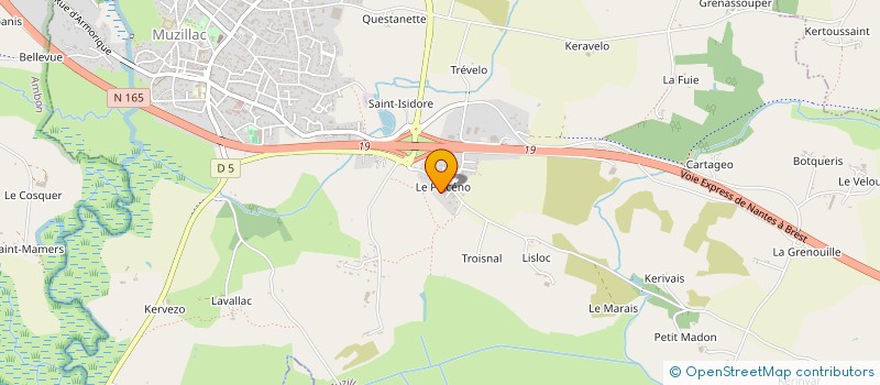 localisation de l'entreprise MONSIEUR OLIVIER GAJAN  MUZILLAC