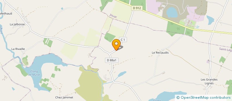localisation de l'entreprise MONSIEUR OLIVIER GALAMAUD à SAINT-LEGER-MAGNAZEIX