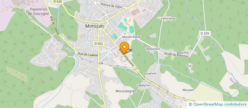 localisation de l'entreprise MONSIEUR OLIVIER GALINDO  MIMIZAN