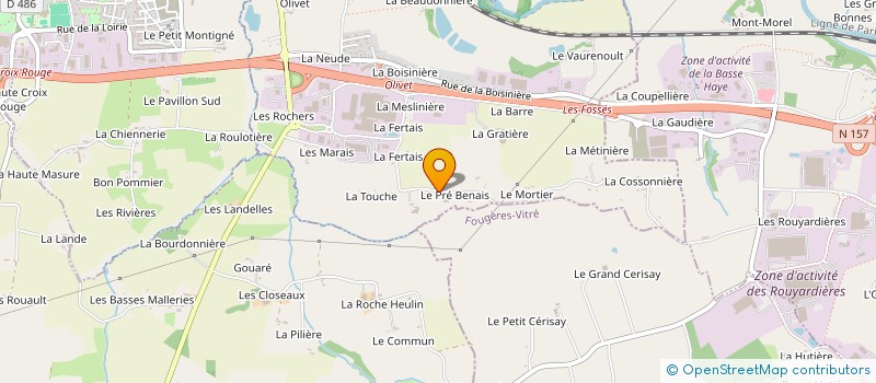 localisation de l'entreprise MONSIEUR OLIVIER GALLAIS  SERVON-SUR-VILAINE