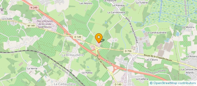 localisation de l'entreprise MONSIEUR OLIVIER GALLEE à HAUTE-GOULAINE