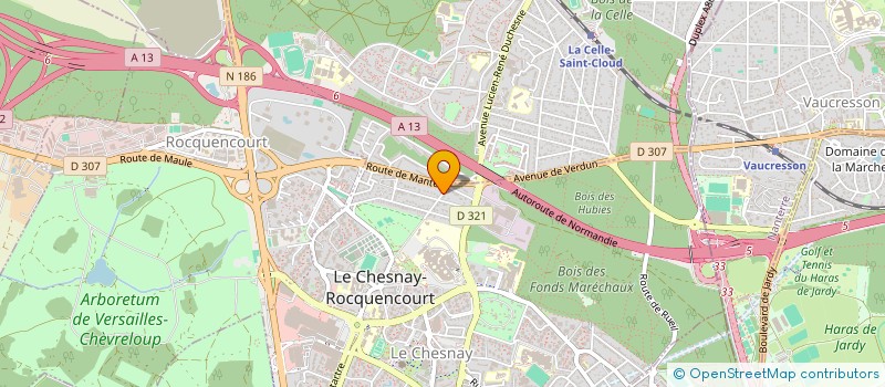 localisation de l'entreprise MONSIEUR OLIVIER GANDOIS  LE CHESNAY-ROCQUENCOURT