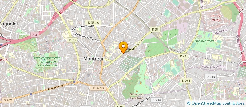localisation de l'entreprise MONSIEUR OLIVIER GANTIER à MONTREUIL