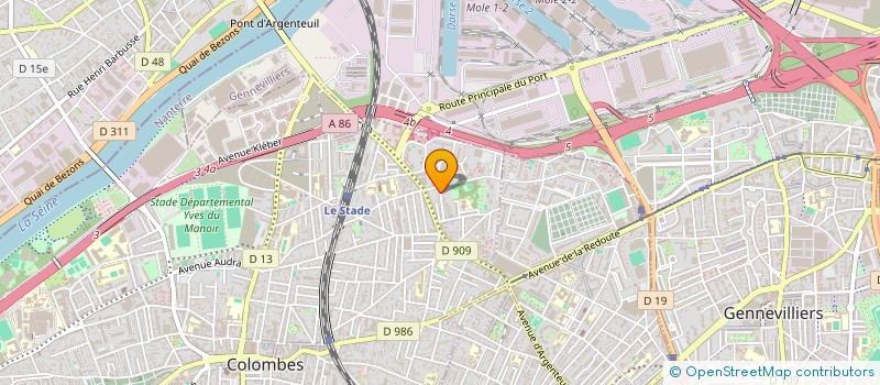 localisation de l'entreprise MONSIEUR OLIVIER GARDE  COLOMBES