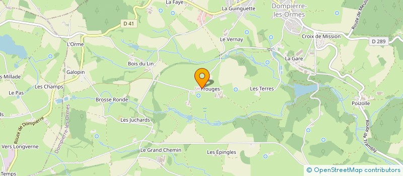 localisation de l'entreprise MONSIEUR OLIVIER GATILLE  DOMPIERRE-LES-ORMES