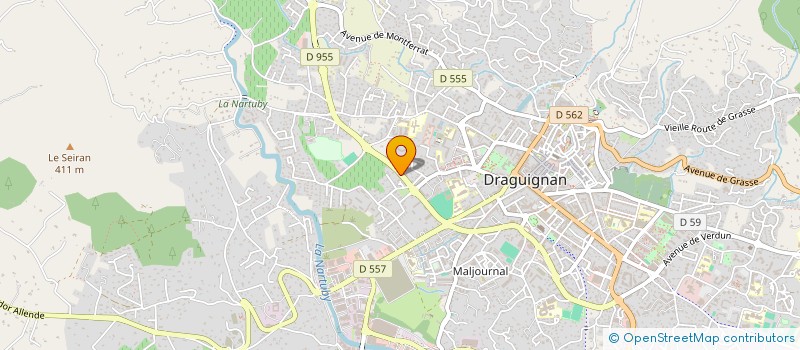 localisation de l'entreprise MONSIEUR OLIVIER GAUBERT  DRAGUIGNAN