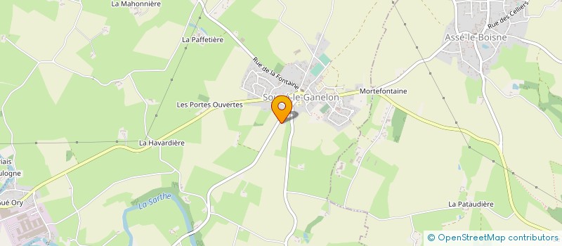 localisation de l'entreprise MONSIEUR OLIVIER GAUCHER  SOUGE-LE-GANELON