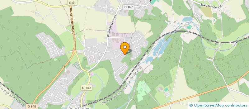 localisation de l'entreprise MONSIEUR OLIVIER GAUDET  CONCHES-EN-OUCHE