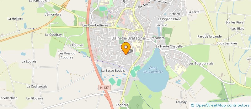 localisation de l'entreprise MONSIEUR OLIVIER GAUDIN  BAIN-DE-BRETAGNE