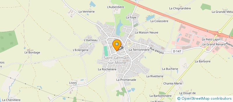 localisation de l'entreprise MONSIEUR OLIVIER GAUDIN à SEVREMOINE
