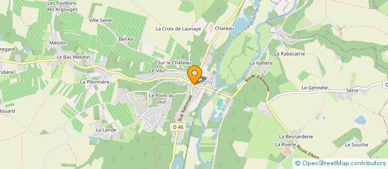 localisation de l'entreprise MONSIEUR OLIVIER GAUTHIER à REUGNY