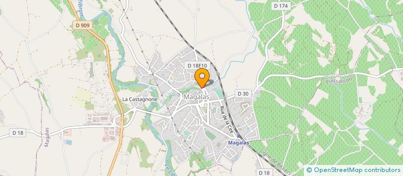 localisation de l'entreprise MONSIEUR OLIVIER GAY  MAGALAS