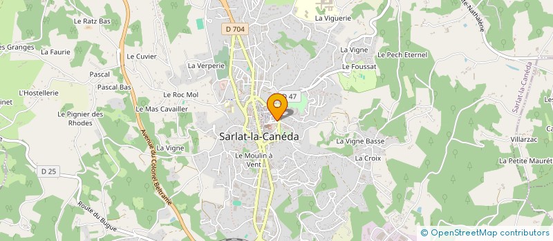 localisation de l'entreprise MONSIEUR OLIVIER GAZEAU  SARLAT-LA-CANEDA