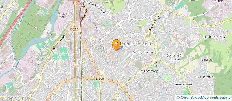 localisation de l'entreprise MONSIEUR OLIVIER GEAY à ANNECY