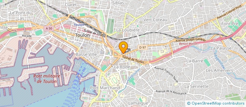 localisation de l'entreprise MONSIEUR OLIVIER GELLMAN à TOULON
