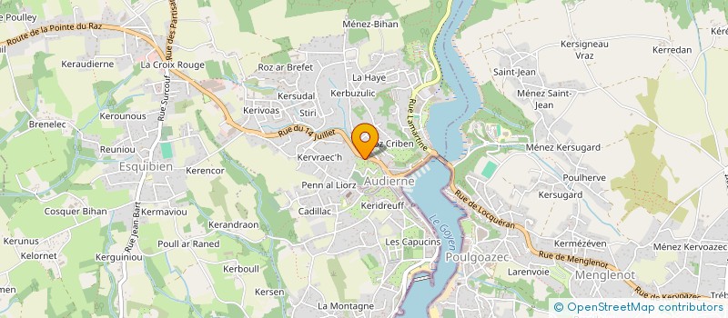 localisation de l'entreprise MONSIEUR OLIVIER GENAIN  AUDIERNE