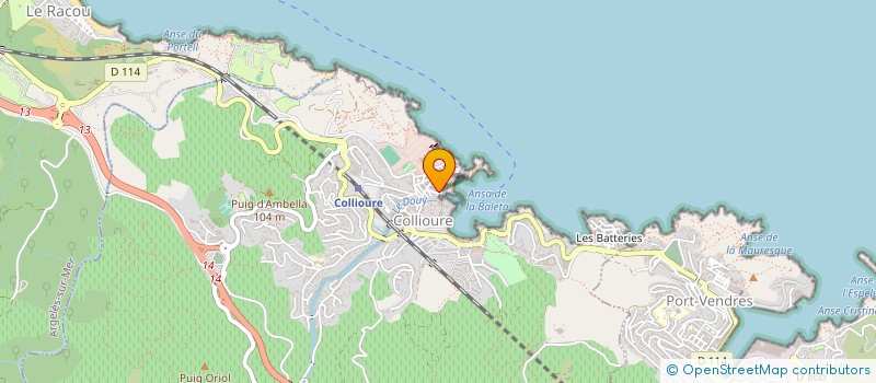 localisation de l'entreprise MONSIEUR OLIVIER GENDRE  COLLIOURE