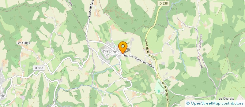 localisation de l'entreprise MONSIEUR OLIVIER GENTHON  TERSANNE