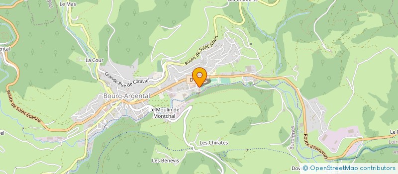 localisation de l'entreprise MONSIEUR OLIVIER GENTIAL  BOURG-ARGENTAL