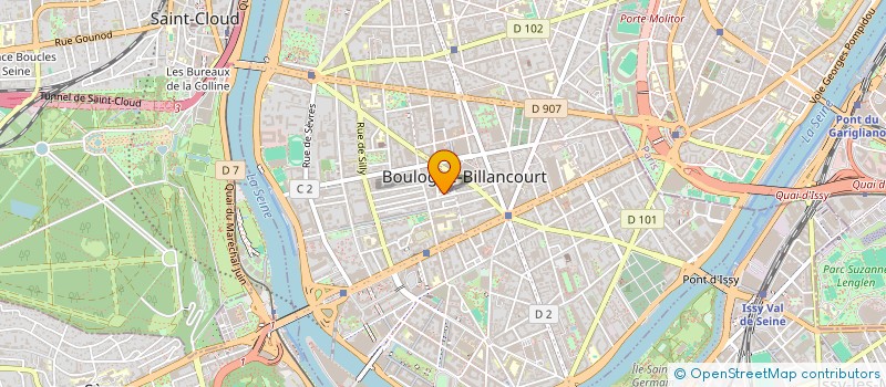 localisation de l'entreprise MONSIEUR OLIVIER GEORGETTE DU BUISSON DE LA BOULAYE à BOULOGNE-BILLANCOURT